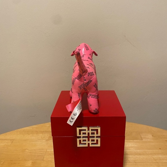 Victoria’s  Secret PINK Patent DOG PLUSH  STUFFED 6"X 8" - Picture 3 of 5